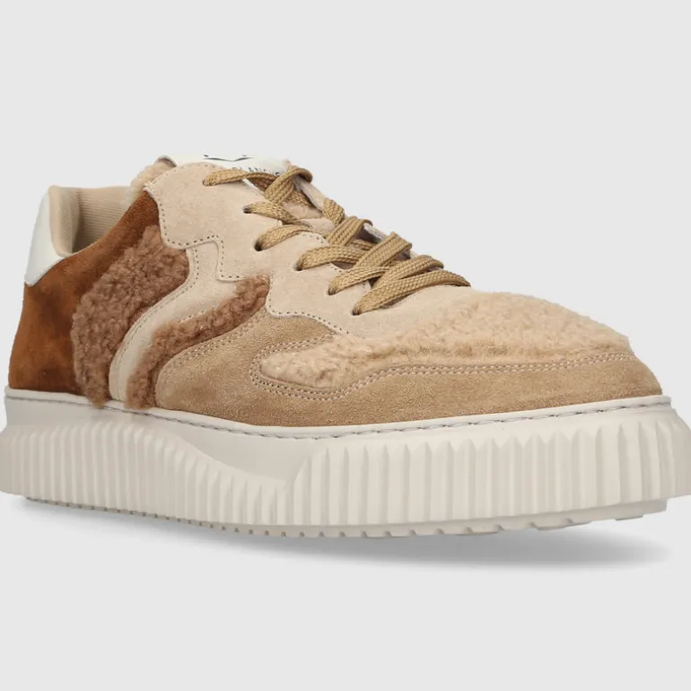 VOILE BLANCHE Damen Sneaker low LAURA Veloursleder braun-kombi