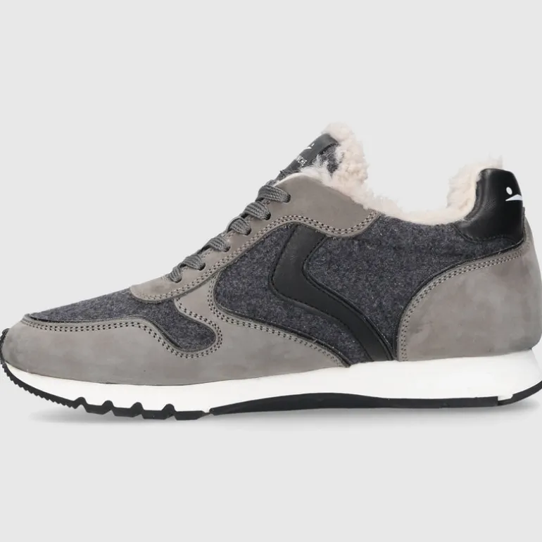 VOILE BLANCHE Damen Sneaker low JULIA Nubuk grau-kombi