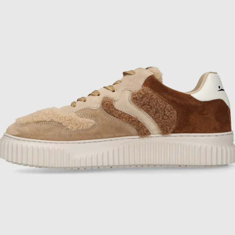VOILE BLANCHE Damen Sneaker low LAURA Veloursleder braun-kombi