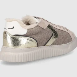 VOILE BLANCHE Damen Sneaker low LIPARI FUR Veloursleder