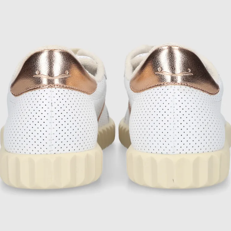 Voile Blanche Damen SNEAKER INES WEISS-GOLD