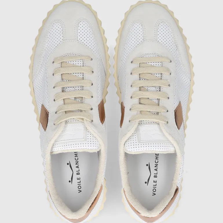 Voile Blanche Damen SNEAKER INES WEISS-GOLD