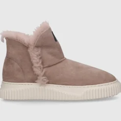 VOILE BLANCHE Damen Stiefeletten LAND Veloursleder grau