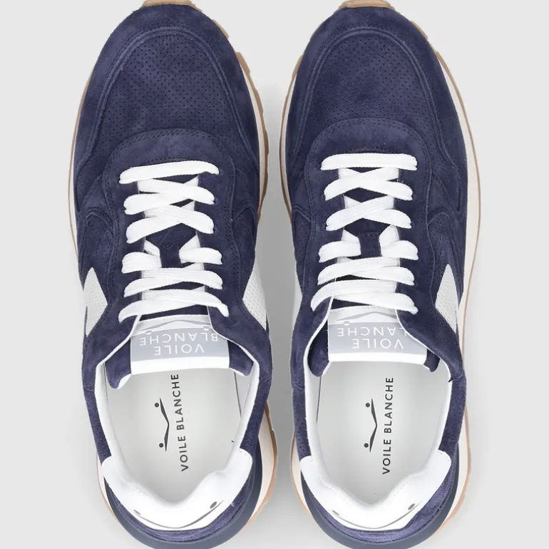 Voile Blanche Herren SNEAKER PARIS BLAU-WEISS